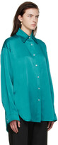 Thumbnail for your product : ATLEIN Blue Acetate Shirt