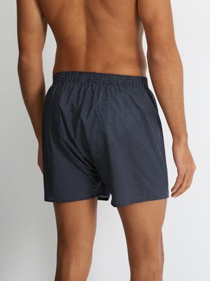 Derek Rose Pin-dot Cotton Boxer Shorts - Navy Multi