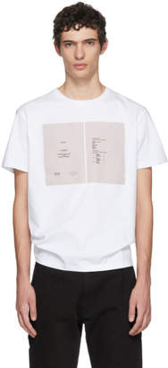 Raf Simons White Drugs Cover Slim Fit T-Shirt