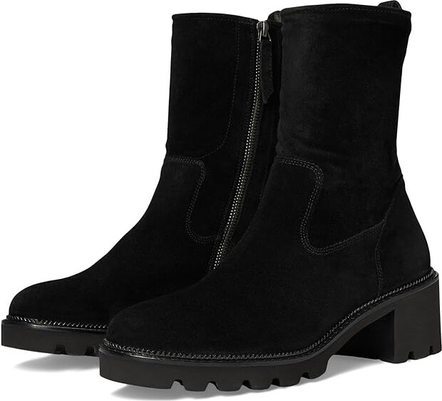 Paul Green Wanda Boot Women's Boots Black Soft Suede : AT 6 (US Women's 8.5) M, Leather
