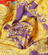 Thumbnail for your product : Versace Barocco Goddess silk twill scarf
