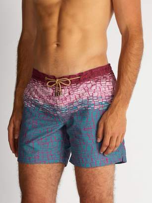 Thorsun Titan-fit Clay-print Swim Shorts - Mens - Red
