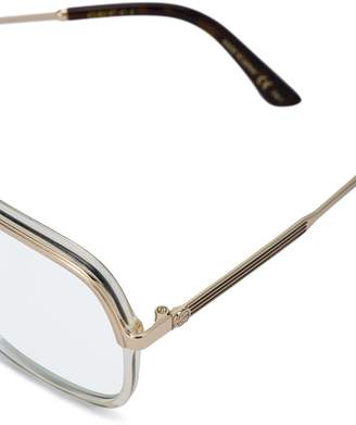 Gucci Eyewear Rectangular frame metal sunglasses