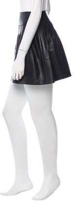 Valentino Leather Mini Skirt