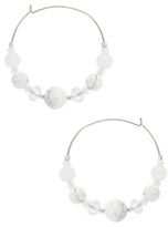 Thumbnail for your product : Lord & Taylor Genuine Stone Hoop Earrings