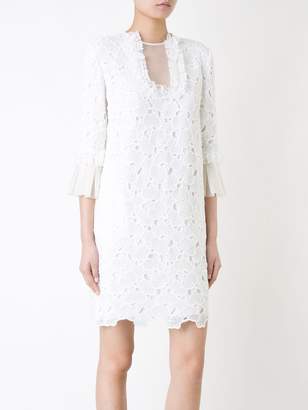 Huishan Zhang scalloped macrame lace dress