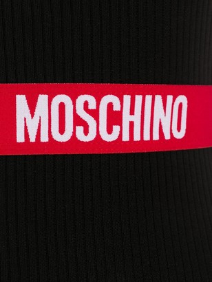 Moschino Logo Trim Ribbed Nightie