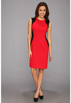 Thumbnail for your product : Anne Klein Color Blocked Crepe Bi-Stretch Dress