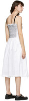 Thumbnail for your product : Marina Moscone White Smocked Mid-Length Dress