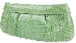 Nancy Gonzalez Crocodile Fold Clutch