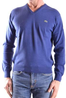 Lacoste Men's Blue Cotton Sweater