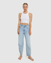 Thumbnail for your product : General Pants Co. Basics High Neck Crop White