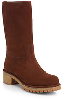 Thumbnail for your product : Prada Suede Mid-Calf Boots