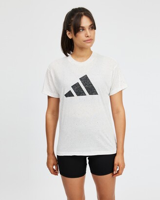 adidas Women's White Short Sleeve T-Shirts - Winners 3.0 T-Shirt