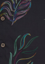 Thumbnail for your product : Paul Smith Men's Black 'Painted Fern' Short-Sleeve Shirt