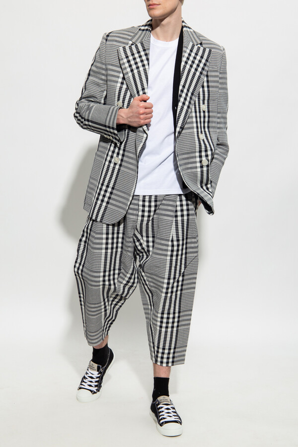 Black And White Check Blazer Mens | Shop the world's largest collection of  fashion | ShopStyle
