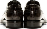 Thumbnail for your product : Alexander McQueen Black Leather Longwing Brogues