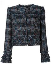 Diane Von Furstenberg DIANE VON FURSTENBERG LAYERED CUFFS FITTED JACKET