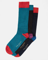 Thumbnail for your product : Ted Baker Three-pack sock set