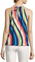 Thumbnail for your product : Trina Turk Ari Sleeveless Striped Stretch Jersey Top, Multicolor