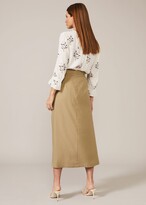 Thumbnail for your product : Phase Eight Sarina Linen Pencil Skirt