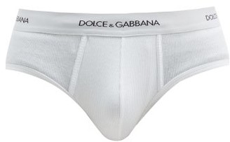 Dolce & Gabbana Sicily Ribbed Cotton-jersey Briefs - White - ShopStyle
