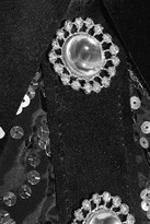 Thumbnail for your product : Marc Jacobs Pvc-Trimmed Embellished Shell Midi Dress