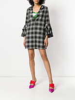 Thumbnail for your product : Alice + Olivia plaid flute sleeve shirt dress