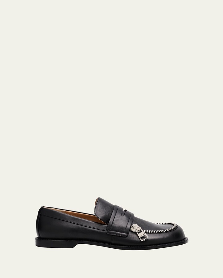 J.W.Anderson Leather Biker Penny Loafers