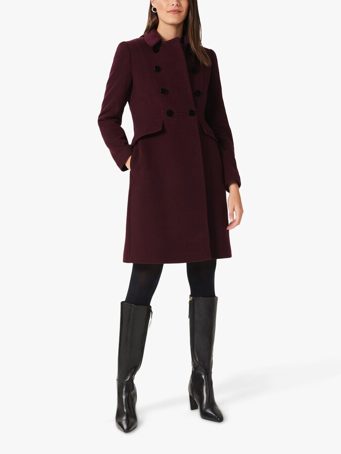 petite red wool coat