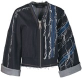 Thumbnail for your product : NO KA 'OI Ripped Denim Jacket