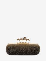 Thumbnail for your product : Alexander McQueen Studded four-ring clutch