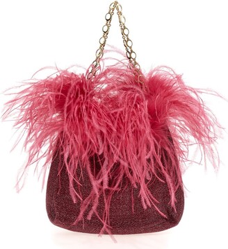 Pink Ostrich Bag