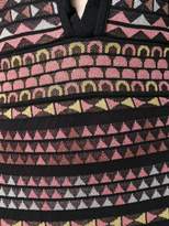 Thumbnail for your product : M Missoni ruffle trim knit maxi dress