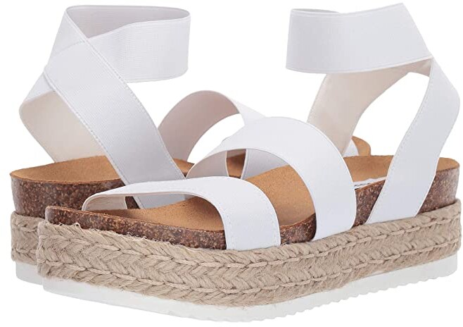 steve madden white platform sandals