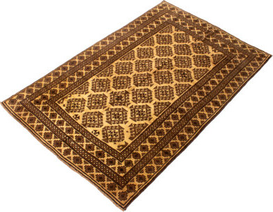 Isabelline One-of-a-Kind Hedie Hand-Knotted 1990s 5'11\