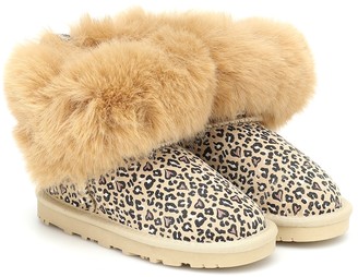 girls fur trim boots