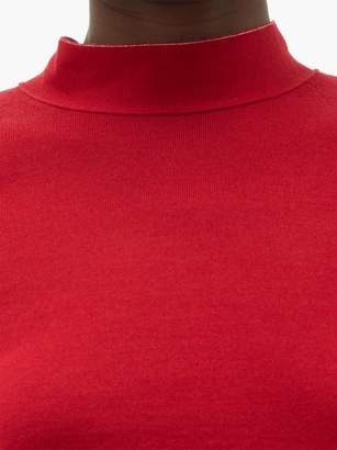 RED Valentino Tie-neck Wool-blend Sweater - Dark Red
