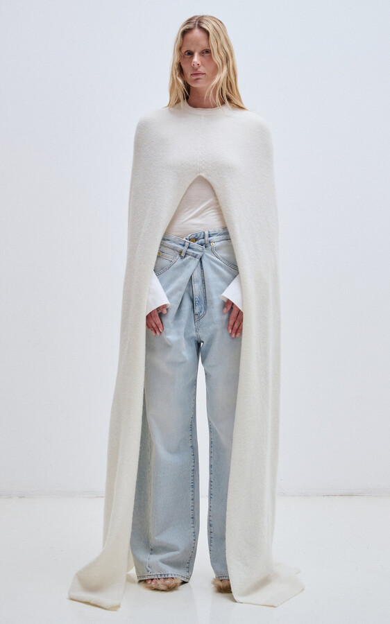 DARKPARK Ines Cotton Fold-Over Denim Jeans