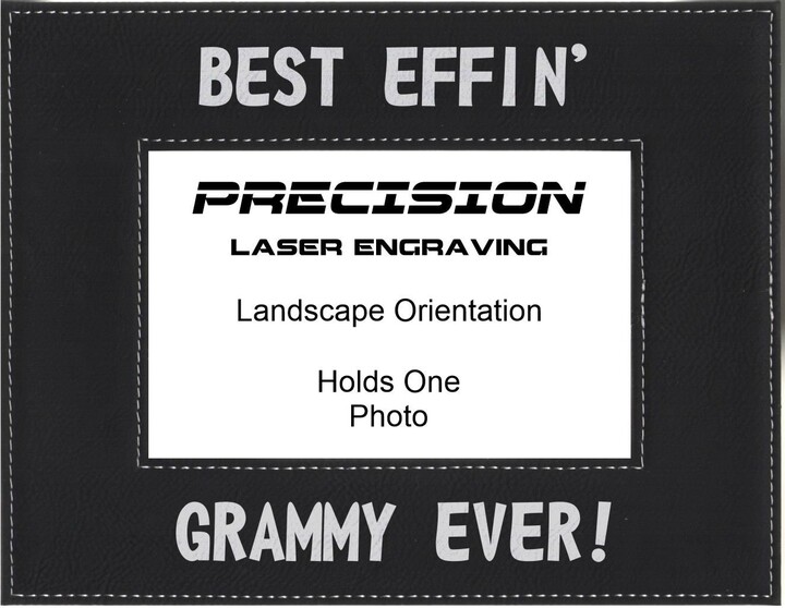 Grammy Picture Frame, Best Effin Ever Engraved Leatherette Photo , Funny Mothers Day Gift For Grandma