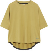 Thumbnail for your product : Nike Nikelab Essentials Mesh-paneled Stretch Top - Chartreuse