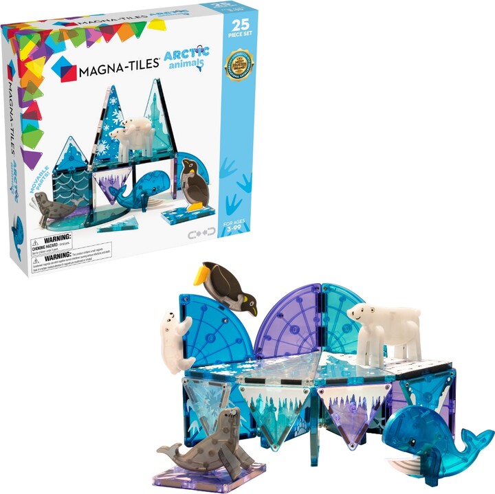 Magna-Tiles Magna-tilesa Arctic Animals 25-Piece Magnetic Construction Set, Ages 3+