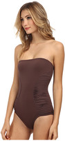 Thumbnail for your product : Vince Camuto Key West Style Pleated Bandeau Maillot w/ Removable Soft Cups & Strap