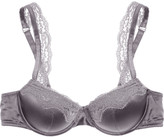 Thumbnail for your product : Stella McCartney Clara Whispering lace-trimmed stretch-silk balconette bra