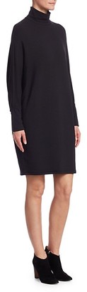 Majestic Filatures Relax-Fit French Terry Turtleneck Dress