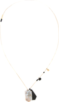 Thumbnail for your product : Lanvin Black & Gold Asymmetric Jasper Necklace