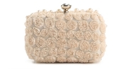 Thumbnail for your product : Townsend Lulu Rosette Pearl Box Clutch