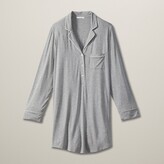 Thumbnail for your product : Love & Lore Piped Sleep Shirt, Heather Grey Large