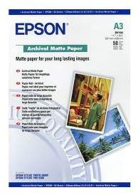 Epson A3) Archival Matte Paper (50 Sheets) 192Gsm (White)