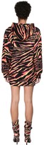 Thumbnail for your product : Jeremy Scott Hooded Cotton Jersey Mini Dress